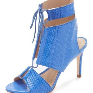 LOEFFLER RANDALL PERIWINKLE SCARLET SNAKE HEELS